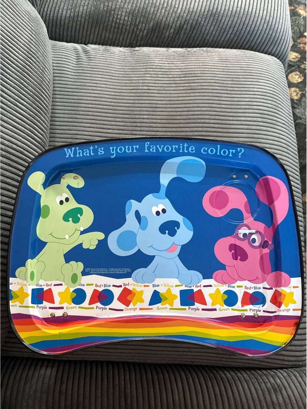 Kidz Trays Blue's Clues Folding TV 2004 Tray Table